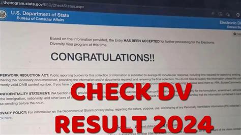 check dv 2018 results.